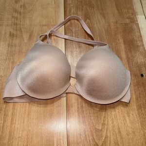 Self Expressions Maidenform 38B Nude Gold‎ Shimmer Push Up Underwire Bra
